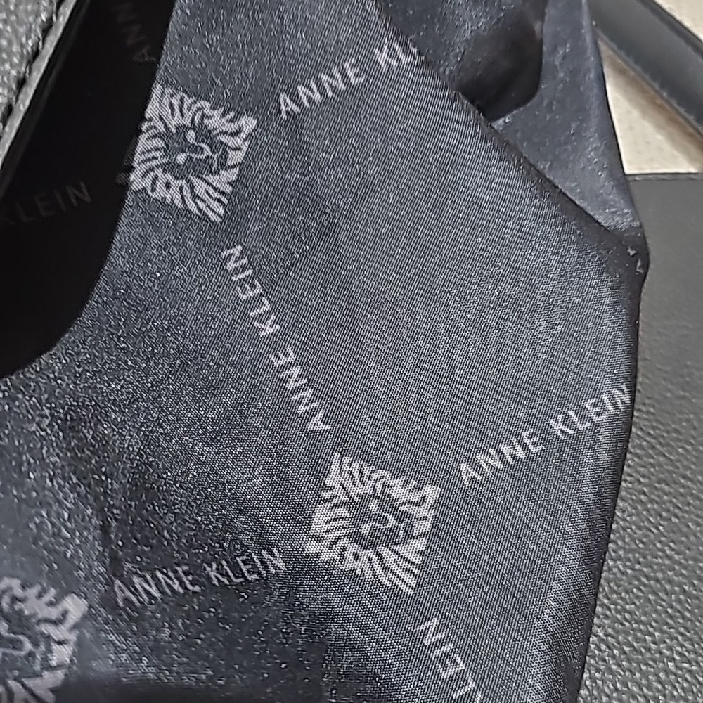 Anne Klein Logo Midi Satchel Black - Picture 11 of 15